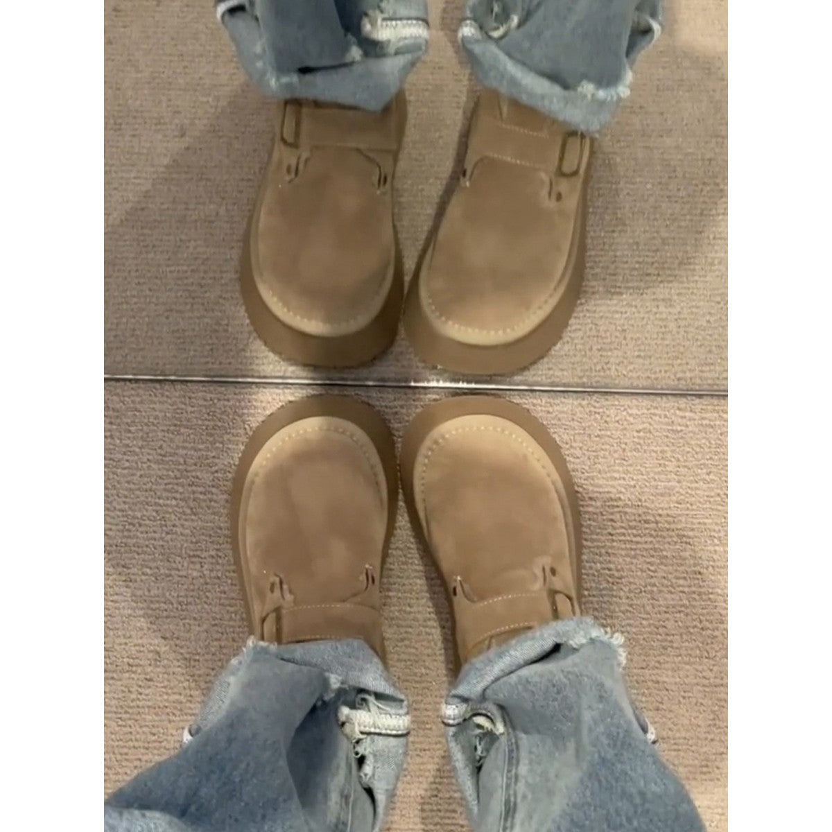 Weiche Damen Hausschuhe Veloursleder Bequem Warm