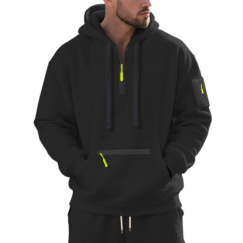 Herren Kapuzenpullover Modern Reißverschluss Trendig