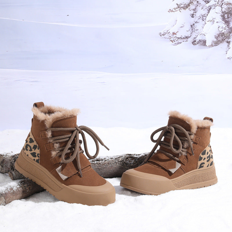 Damen Winterstiefel Sneaker Boots Warm Isoliert Rutschfest