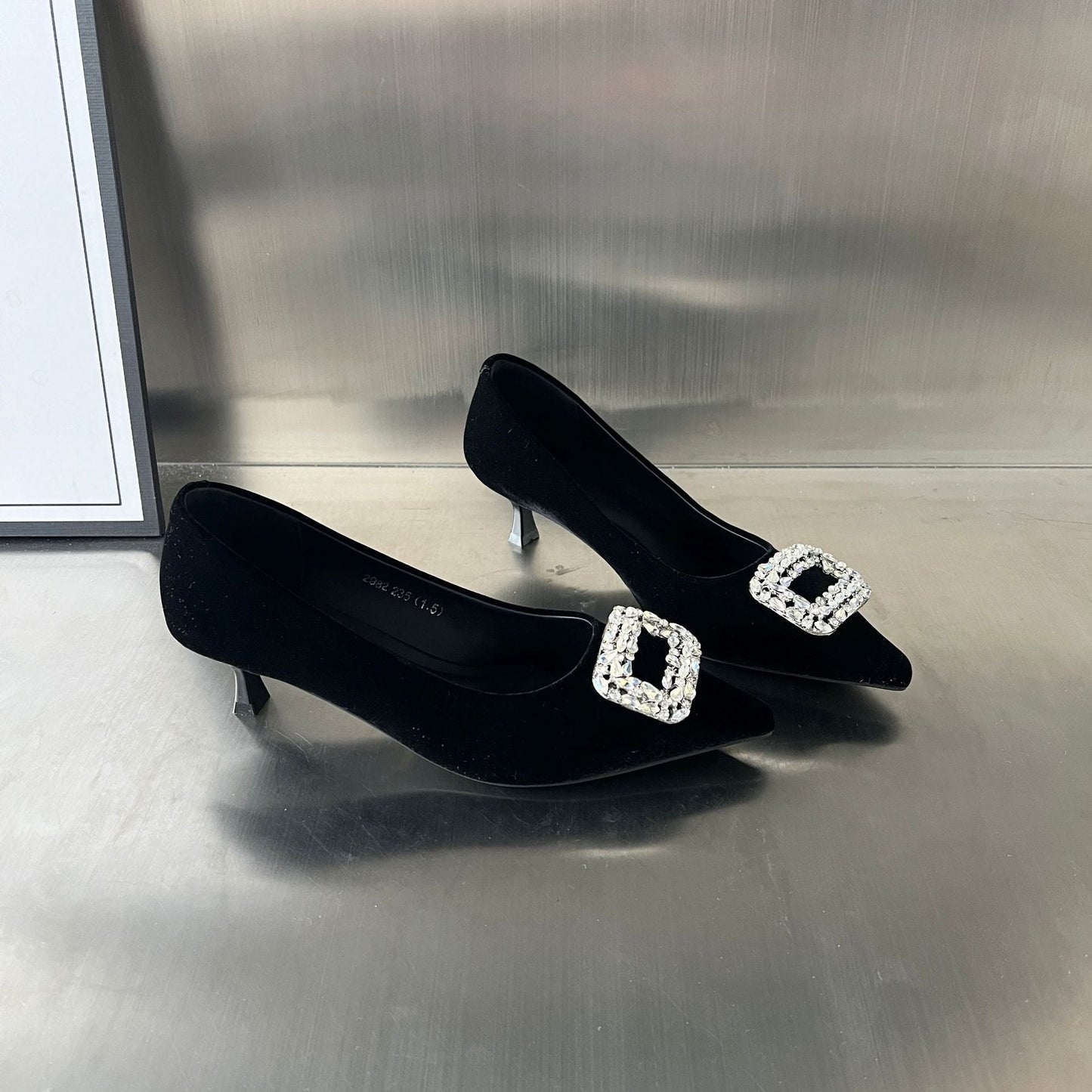 Damen Pumps mit Schmuck Spitze Elegant