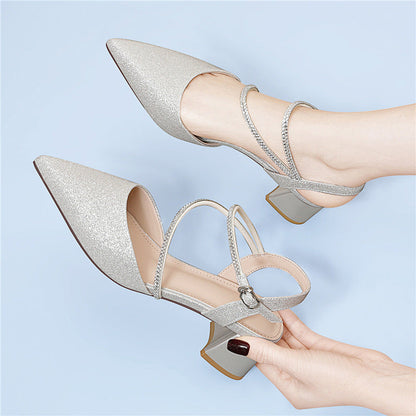 Damen Absatzschuhe Elegante Hochhackig Glitzer