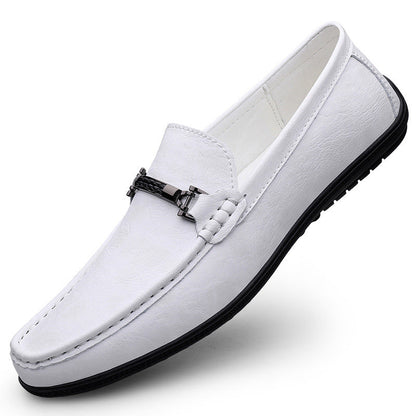 Damen Mokassins aus Leder mit Schnallenverschluss Elegante Schuhe - BerlinGlamour