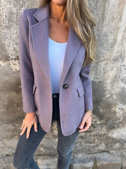 Damen Blazer Gestreift Elegant Berlin Style