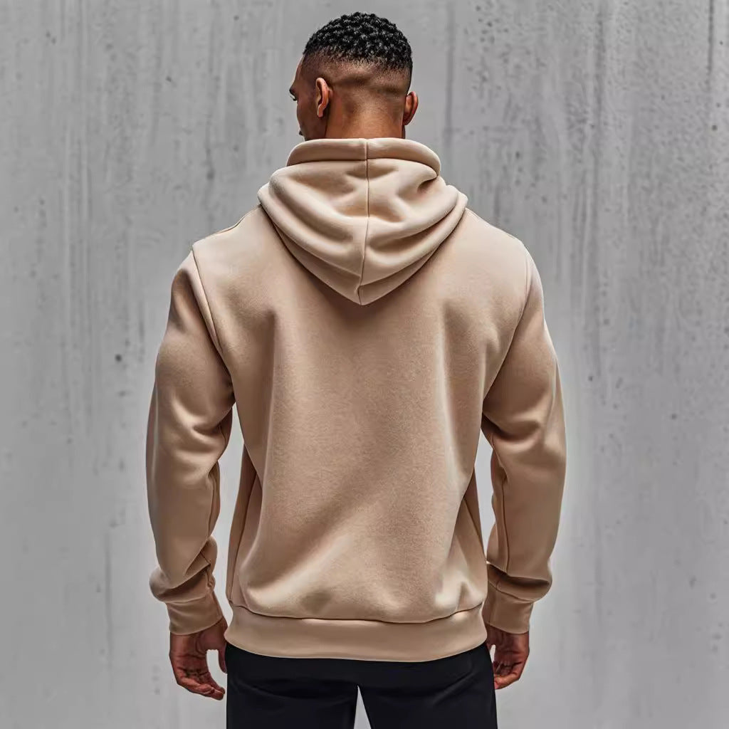 Herren Kapuzenpullover Reißverschluss Taschen Bequem