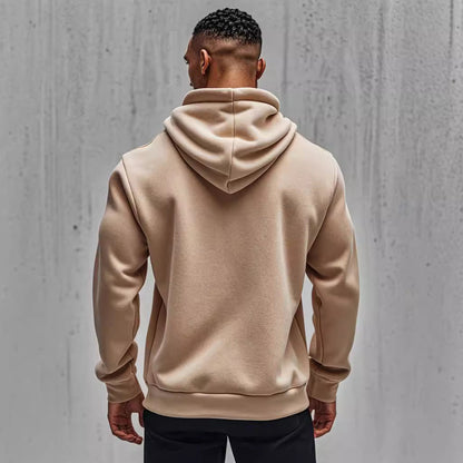 Herren Kapuzenpullover Reißverschluss Taschen Bequem