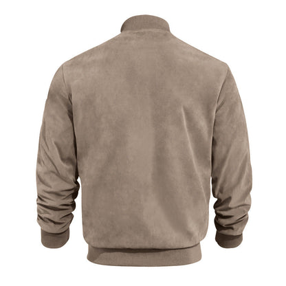 Lederjacke Herren Lässig Asymmetrisch Schnitt