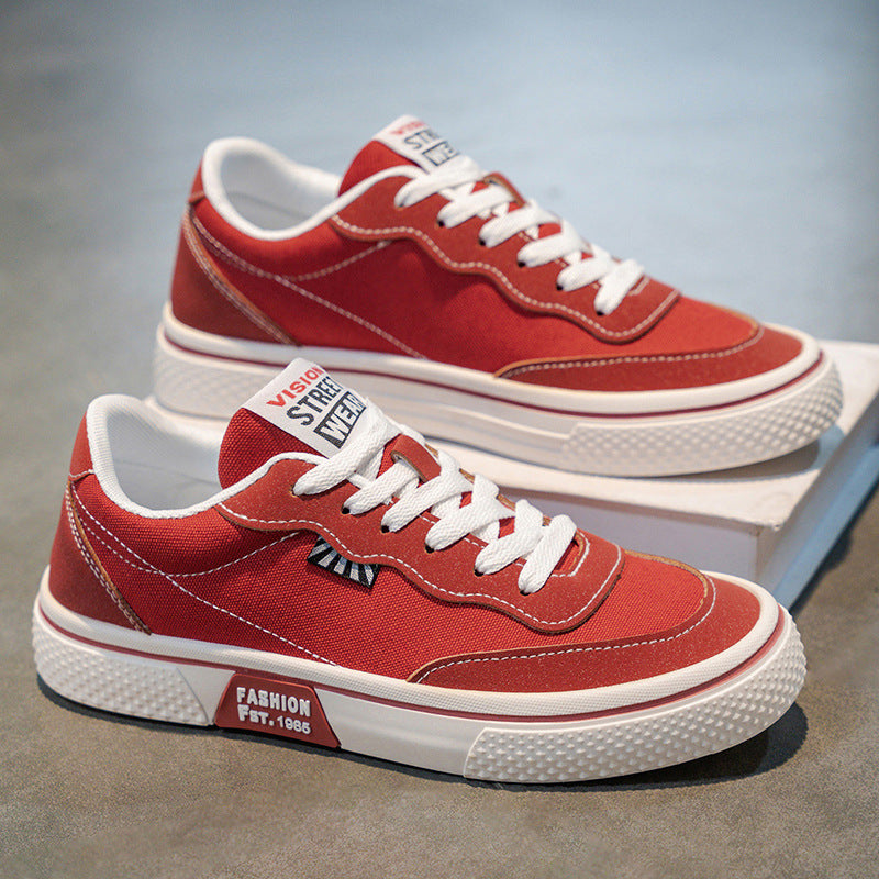 Damen Sneaker Bequem Canvas Weiße Schuhe Modisch