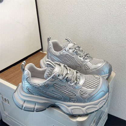 Damen Sneaker Sportlich Komfortabel Mit Mesh