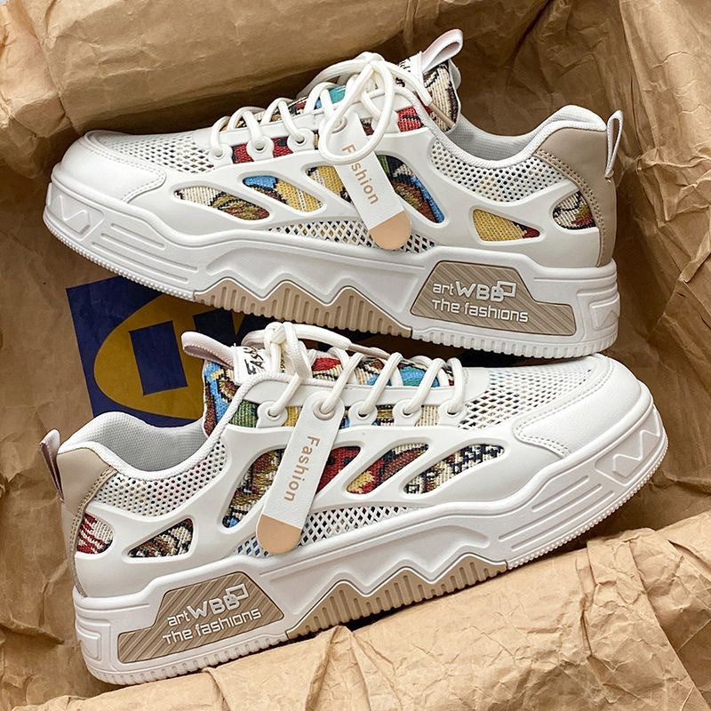 Damen Sneaker Atmungsaktiv Mesh Oberfläche Bequem