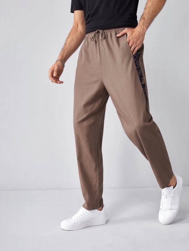 Bequeme Leinenhose Herren Sommerhose Elegant