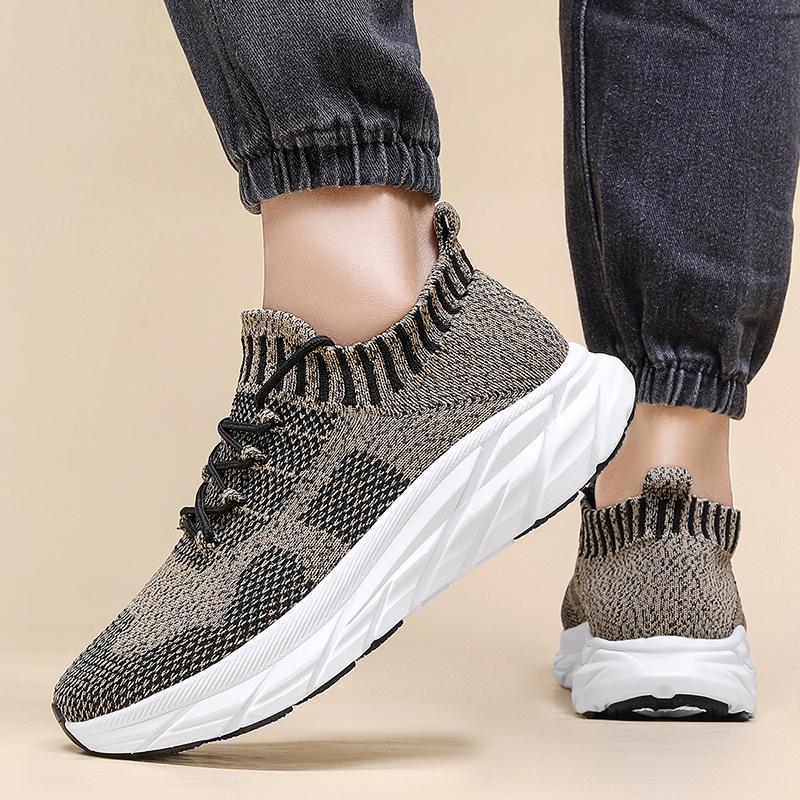 Damen Sneaker Strick Schuhe Rutschfest bequem