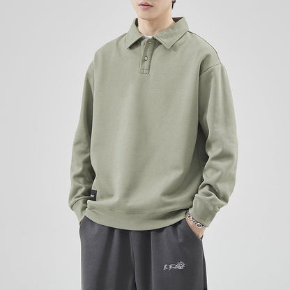 Herren Pullover Polokragen Sweater Hochwertig Lässig