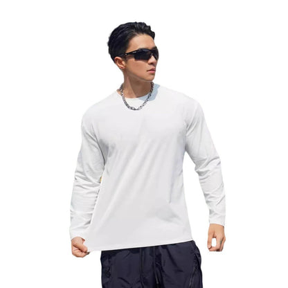 Herren Sportshirt Langarm Atmungsaktiv Feuchtigkeitstransport