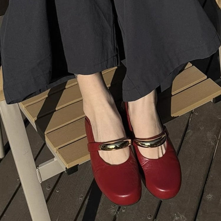 Damen Ballerinas Elegantes Riemchen Schuhe Comfort - BerlinGlamour