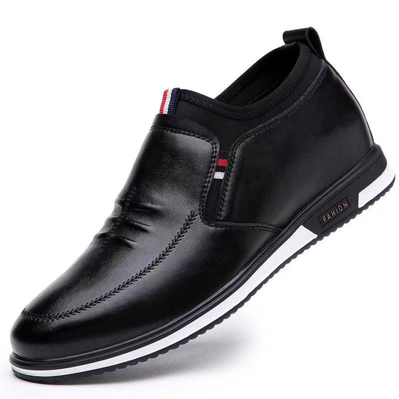 Damen Leder Sneaker Bequem Slip-On Schuhe Modern