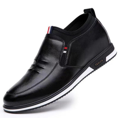 Damen Leder Sneaker Bequem Slip-On Schuhe Modern