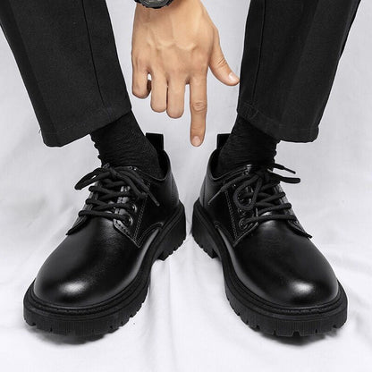 Herren Schnürschuhe Elegant Hochglanz Rutschfest - BerlinGlamour