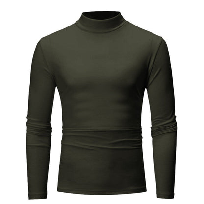 Herren Langarmshirt Turtleneck Modern Trendy