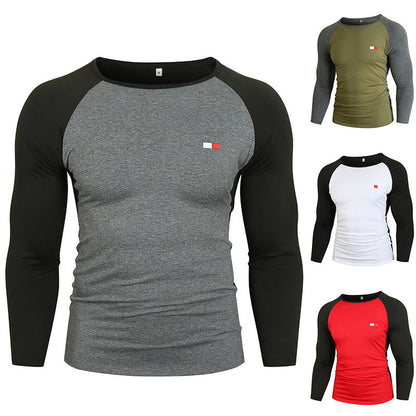 Herren T-Shirt Langarm Baumwolle Weich Berlin Style