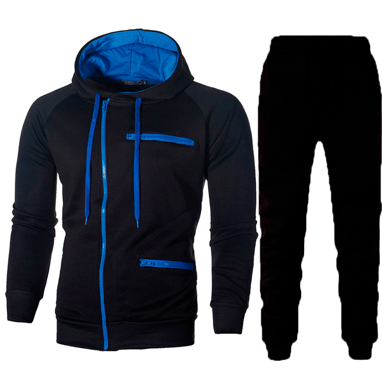 Herren Sportbekleidung Set Hoodie Jogginghose Reißverschluss