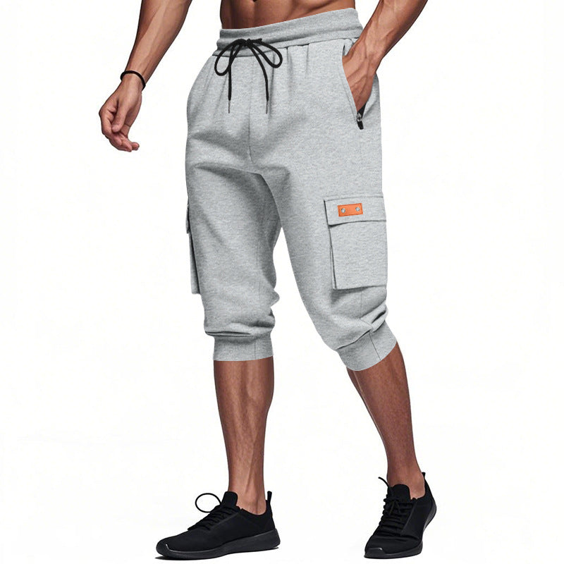 Herren modische Cargo-Shorts mit praktischen Seitentaschen und elastischem Bund BerlinGlamour.