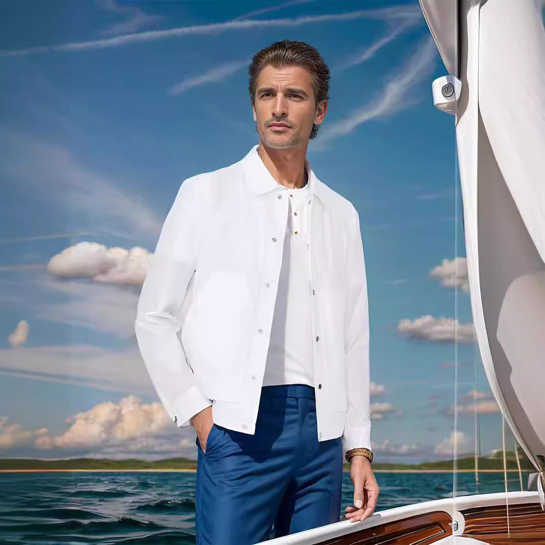 Herren Übergangsjacke Modern mit Taschen Wasserabweisend
