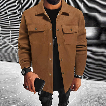 Herren Hemdjacke Modern Designer Style