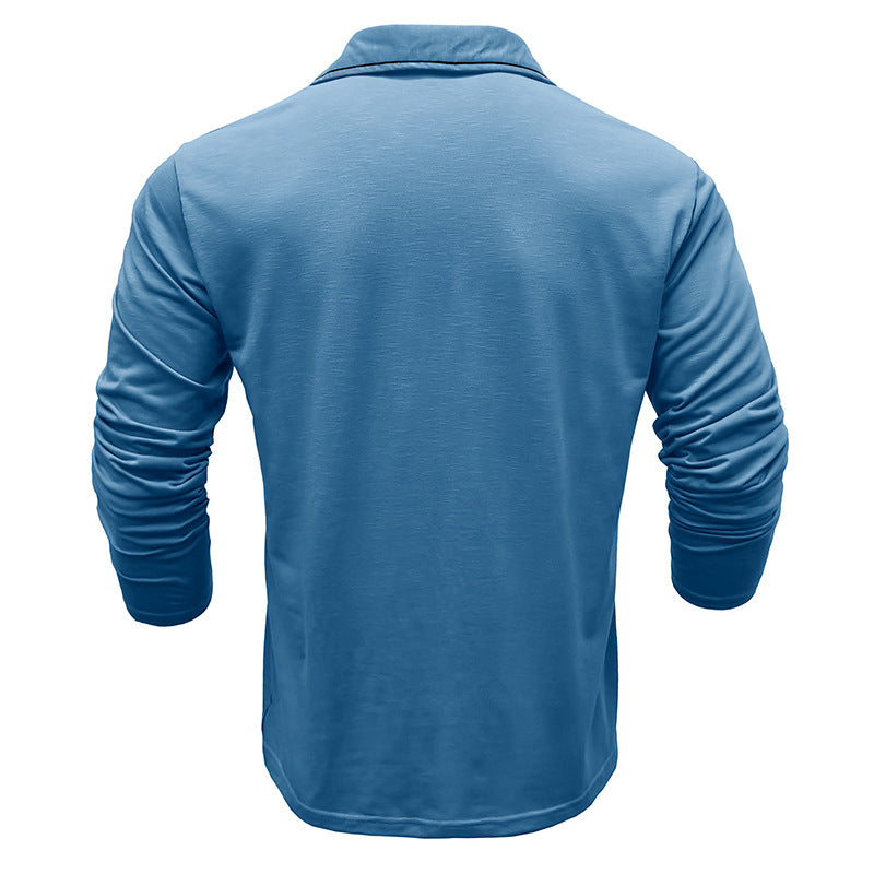Herren Sportpolo Langarmshirt Modern Berlin Style