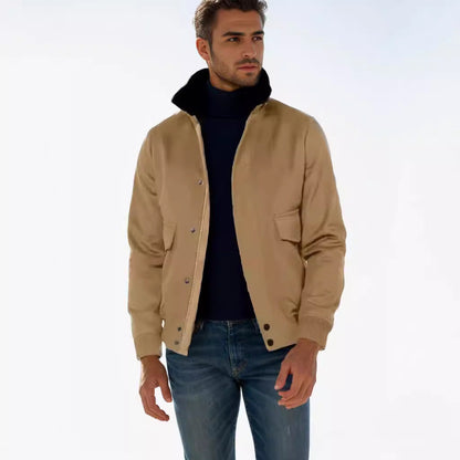 Herren Übergangsjacke Modern mit Hochkragen Trendy