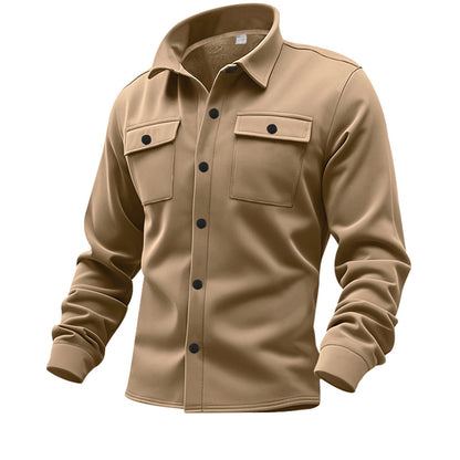 Herren Arbeitsjacke Modisch Praktisch mit Brusttaschen