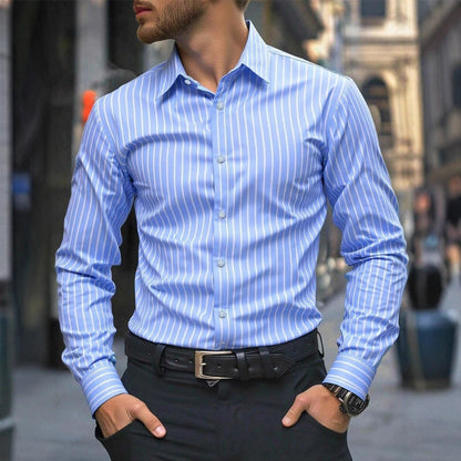 Herren Hemd Modern Streifen Slim Fit - BerlinGlamour