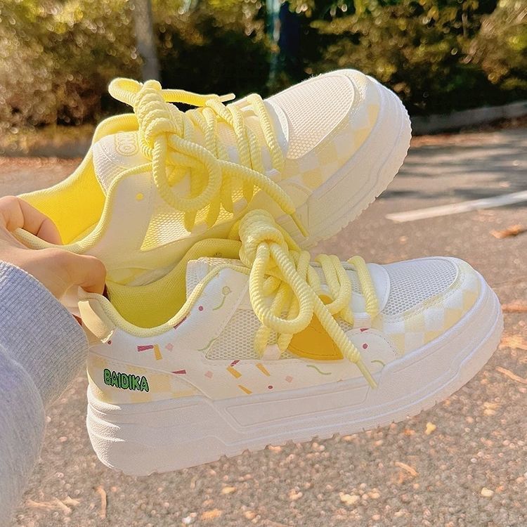 Damen Sneaker Sportlich Bunt Bequem Walkingschuhe
