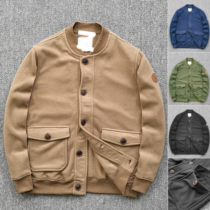 Damen Sweatjacke Lässig Mit Knöpfen und Taschen - BerlinGlamour