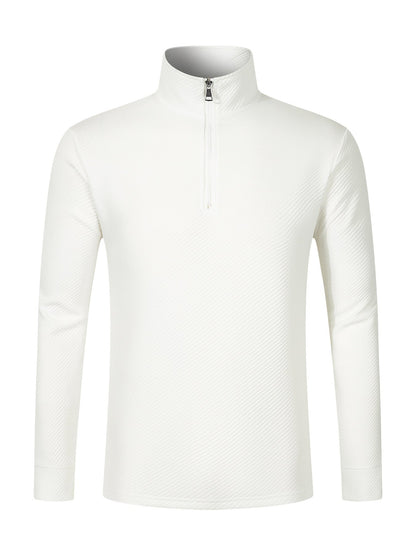 Herren Sportpullover Stehkragen Funktionsshirt Modern
