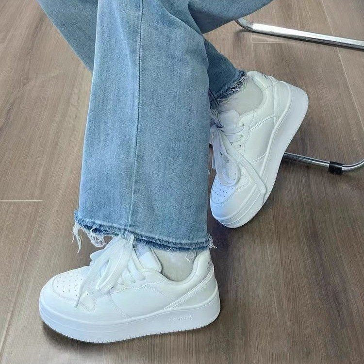 Damen SneakerSportliche Hohe Sohle Sneakers mit weicher Innensohle