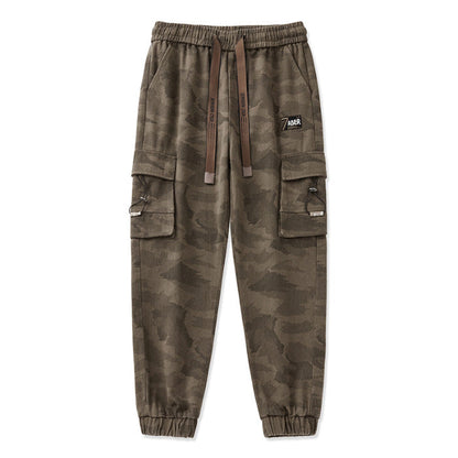 Herren Cargohose Elastic mit Reißverschlusstaschen Flexibel