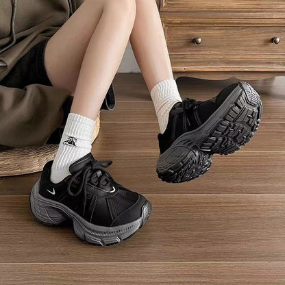 Damen Sneaker Sportlich Chunky mit Dämpfung Bequem