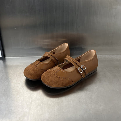 Elegante Damen Ballerinas mit Riemen Hochwertig Designer