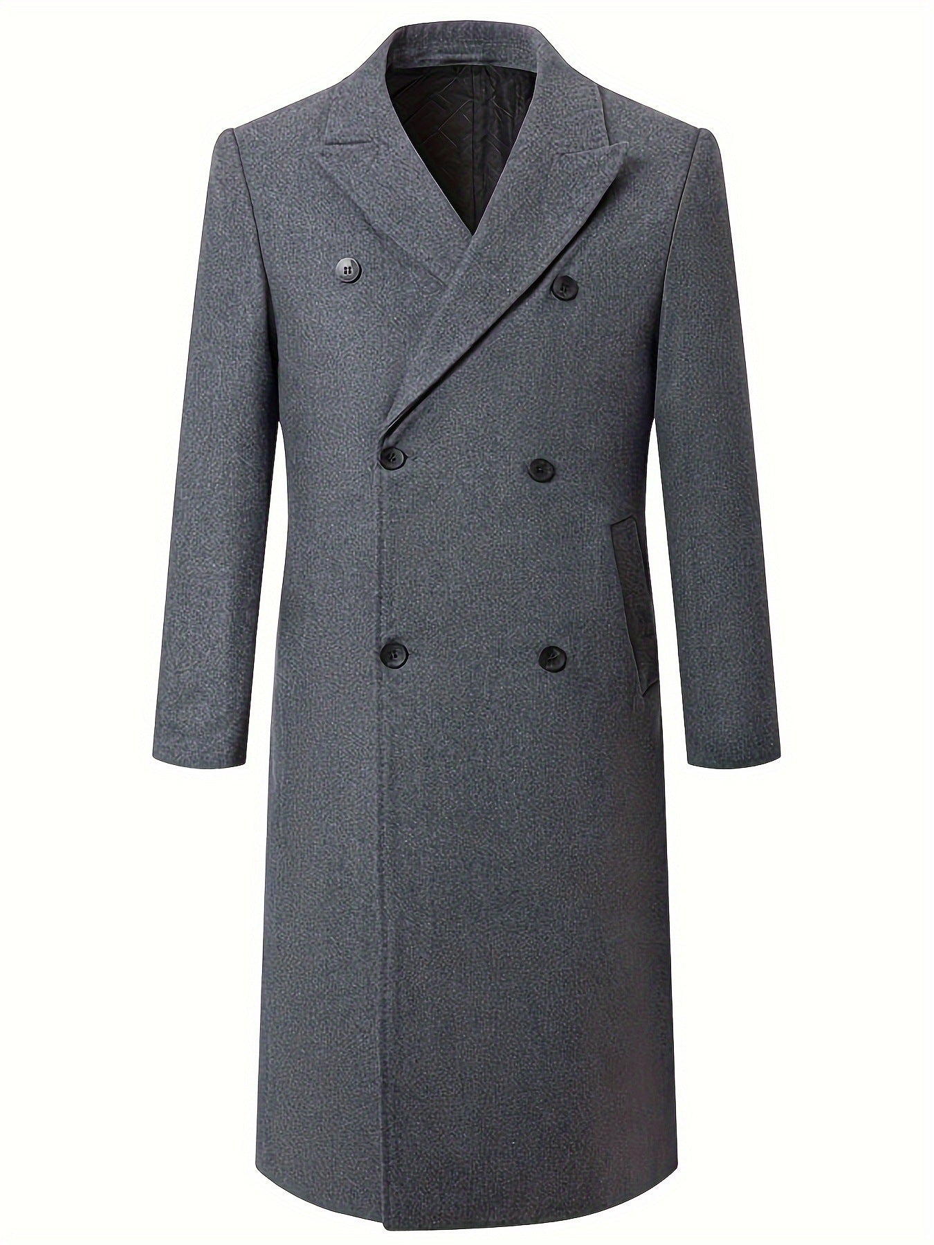 Herren Trenchcoat Eleganter Doppeltknopf Modern