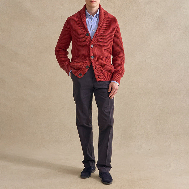 Herren Strickjacke Lässig Modern mit Knöpfen