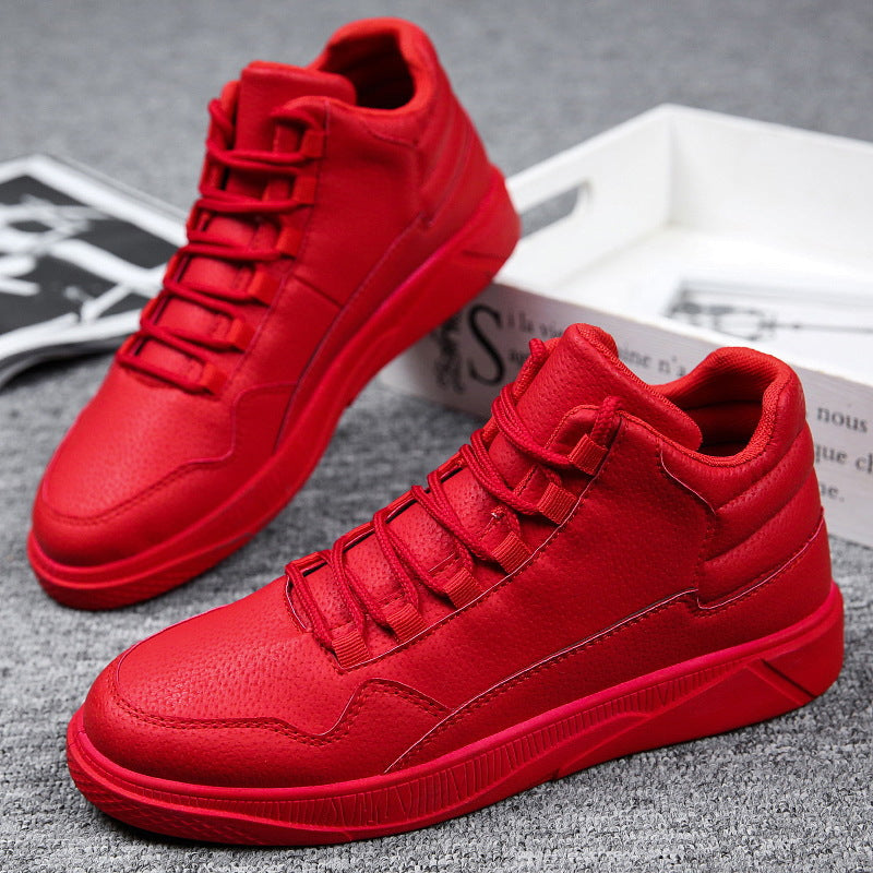 Damen Sneaker High-Top Atmungsaktiv Flexibel Weiße Sport Schuhe - BerlinGlamour