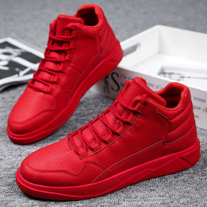 Damen Sneaker High-Top Atmungsaktiv Flexibel Weiße Sport Schuhe - BerlinGlamour