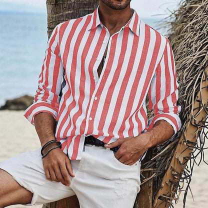Herren Hemd Gestreift Modern Berlin Stil