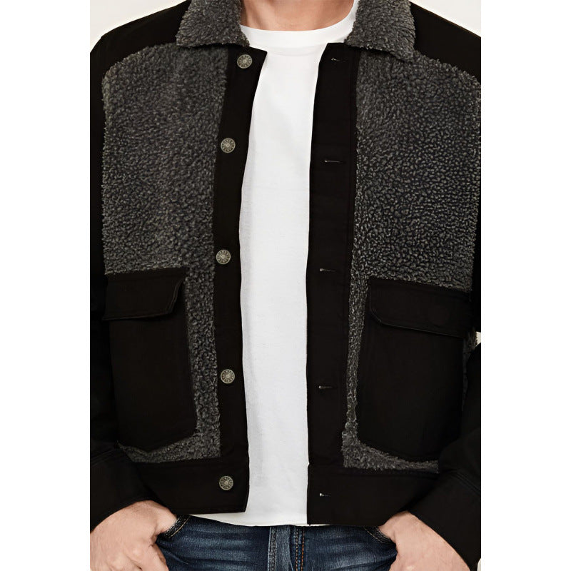 Herren Fleecejacke Modisch Warm Mit Futter