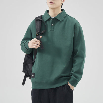 Herren Pullover Polokragen Sweater Hochwertig Lässig - BerlinGlamour