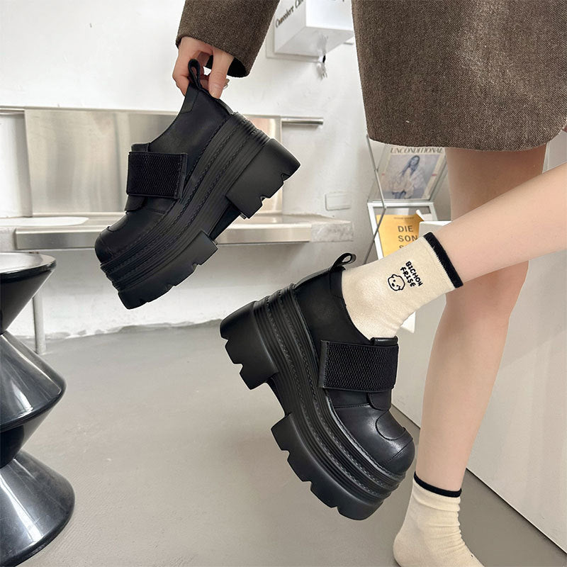 Damen Sneaker Plateau High Top Chunky Weite Passform
