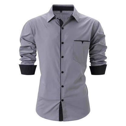 Herren Hemd Kontrastkragen Elegantes Design Berlin