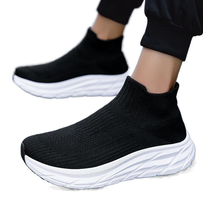 Damen Sneaker Strick Bequem Flexibler Laufsohlen