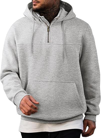 Herren Kapuzenpullover Mit Reißverschluss Und Taschen