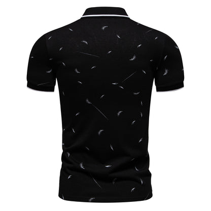 Herren Poloshirt Modern mit Druck Baumwolle Hochwertig